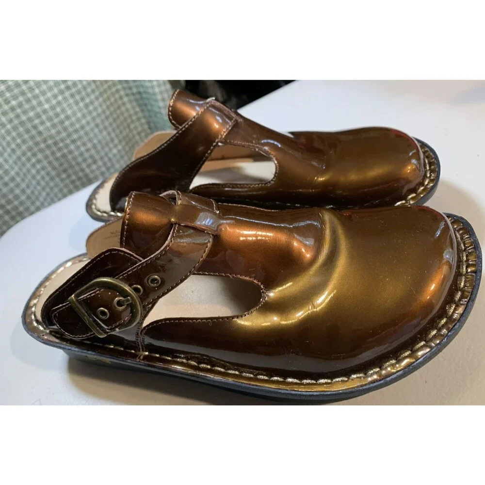 Alegria by PG Lite Sz 37/US 7-7.5 ALG-126 Bronze Classic Professional/Nurse Shoe